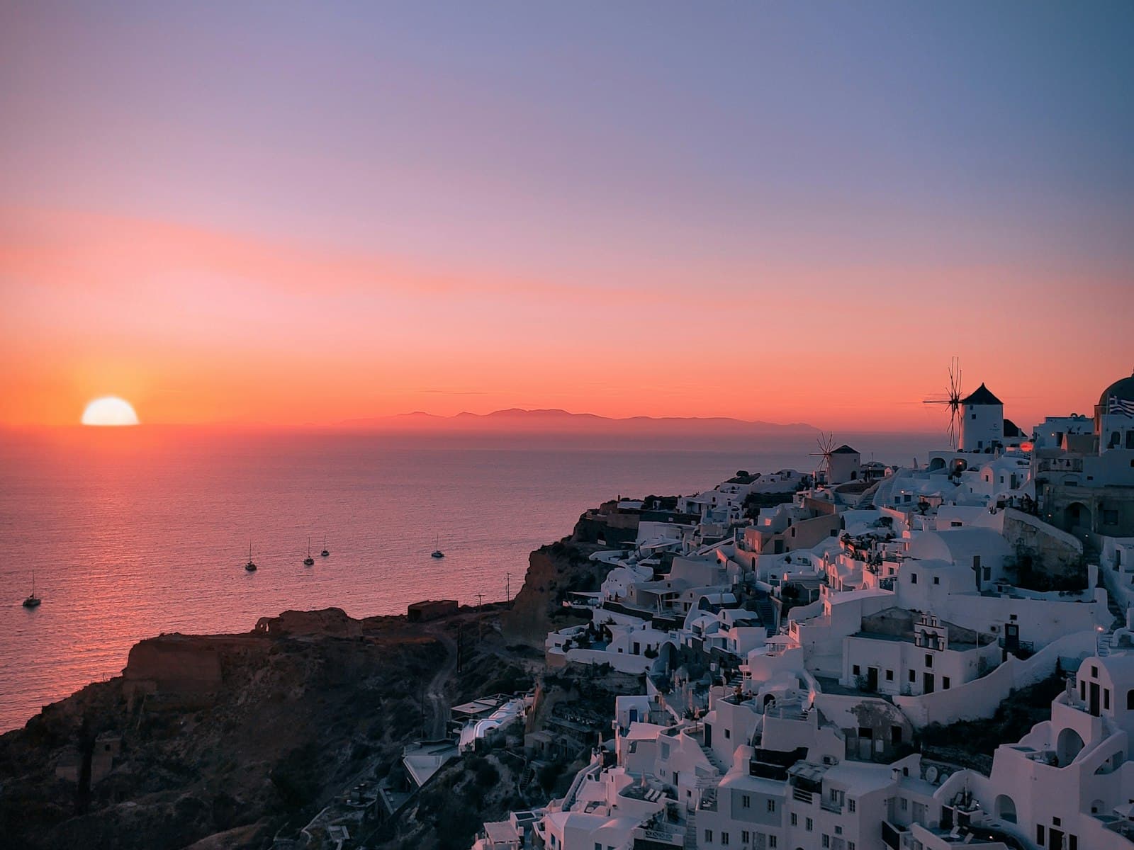 Santorini, Greece skyline
